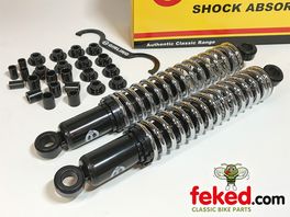 12.9" Girling Shocks - BSA A and B Group Swinging Arm Models From 1954 Onwards - Exposed Springs