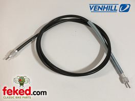 60-1963, D1963, 19-9090, CLN/01 - 68" Magnetic Speedo Cable - Triumph T150 Trident / BSA A75 - Circa 1969-71 - Venhill Armoured