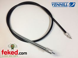 53395 - 54" Chronometric Speedo Cable - AJS / Matchless 16MC, 18 and G3LC, G80 - Circa 1946-56 - Venhill Armoured