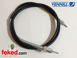 CLN/01, DF9110/00 - 65" Armoured Magnetic Speedo Cable - AJS / Matchless 350/500/650cc Models Circa 1965-66 - Venhill