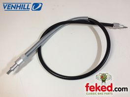 DF9111/03, CLN/F, 06-5856, 065856 - 32" Magnetic Tachometer Cable - AJS / Matchless / Norton - Circa 1964-68 - Venhill Armoured