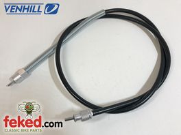 CLN/01 - 47" Magnetic Speedo Cable - BSA A10 Road Road + B32/B34 Models from 1962 Onwards - Venhill Armoured