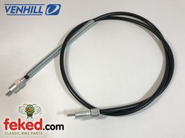 19-9067, CLN/01 - 56" Magnetic Speedo Cable - BSA C15 Star, Spitfire, Sports Star Models Circa 1961-64 - Venhill Armoured
