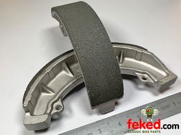 37-1996, W1996 - Triumph Front Brake Shoes - 8" TLS - T120, TR6 From 1968-70 + T100R From 1968-74 - LF Harris