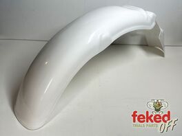 Yamaha TY50 Rear Mudguard - All Models from 1975 Onwards With 16" Wheel Rim - White Plastic