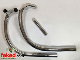 BSA A65 Lightning, Thunderbolt 650cc 1966- Exhaust Pipe - with Bal - OEM: 70-9127, 70-9130