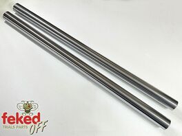 35mm Marzocchi Fork Tubes / Stanchions For Classic Enduro Models - Length: 651mm / 25+5/8"