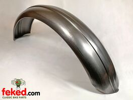 5" Front Mudguard - Ribbed Steel - 19" Wheel