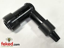 Spark Plug Cap - 90° Elbow - 5KΩ Suppressor - NGK Equivalent LD05F / 8060 - 10-12mm
