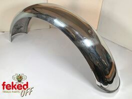 Trials Rear Mudguard - 5+1/2" - D Section -18 or 19" Wheel - Polished Alloy - REDUCED