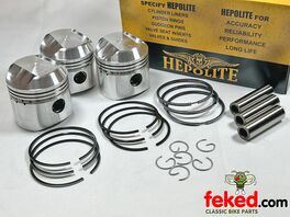 Hepolite Pistons for BSA A75 750cc - OEM: 70-9741, 70-9761, 70-9762, 70-9763, 70-9764