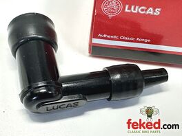 Lucas Spark Plug Cap - 90° Elbow - 5KΩ Suppressor - NGK Equivalent LB05F / 8051