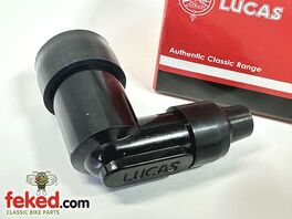 Lucas Spark Plug Cap - 90° Elbow Non-Resistor Compact Type - NGK Equivalent LZFH / 8381