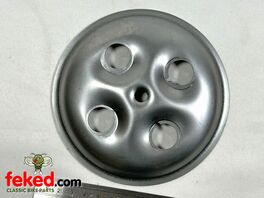 Triumph/BSA 4 Spring Steel Clutch Pressure Plate - Thrust Button Type - OEM: 57-0986, 42-3173, T986