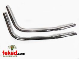 Triumph Exhaust Pipes T150V 750cc - 1973 on - 71-3812, 71-3815