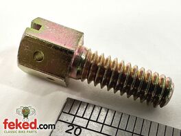 150509 - Lucas Competition Magneto End Plate / Housing Screw With Lock Wire Holes - Gold