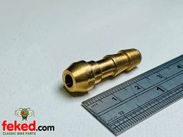 Fuel Tap Pipe Spigot for 7/16" Thread - Brass