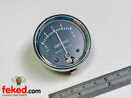 Genuine Lucas Amperemeter 12-0-12 12Amp Ammeter 36403 Diameter 1 3/4 BSA Triumph