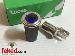 Blue Lucas Headlight Warning Light - Jewel Type
