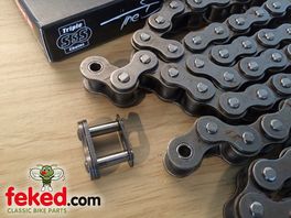 530 Standard Classic Motorcycle 136SR 5/8" x 3/8" Chain - Triple SSS - 100 to 120 Links
