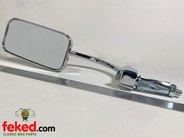 Rectangular Bar End Motorcycle Mirror - Universal