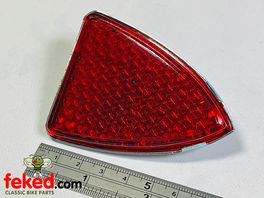 Shield Shape Reflector - Red - OEM: LU57111, 19-0943, 99-1030