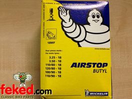 Michelin Airstop Motorcycle Inner Tube 325 x 19, 350 x 19, 400 x 19, 410 x  19, 90/100-19, 100/90-19, 110/90-19, 110/80-19, 120/60-19