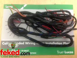 Genuine Lucas Main Wiring Harness As fitted to BSA A7 A10 19-0657 1948-1956