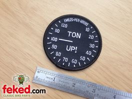Ton-Up Sew On Badge - Embroidered Cloth Patch
