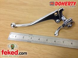 Genuine Doherty Clutch / Magneto Combination Lever 7/8" Bars - Short Type - Ball End