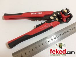 Automatic Self Adjusting Wire Stripping and Crimping Tool