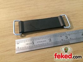 Universal Rubber Battery Strap - 3+7/16" (87mm) Long - Closed Loop Type