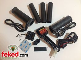 Heated Handlebar Grips - 7/8" or 1" Bars - Fully Adjustable