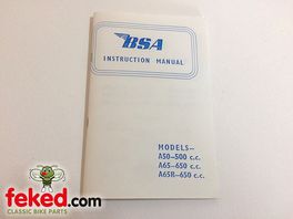 00-4116 - BSA A50/A65 Owners Instruction Manual Handbook - 1966 Models