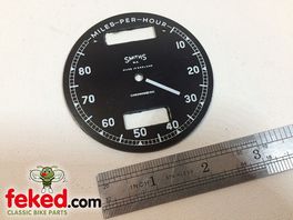Smiths 10-80 MPH Speedo Replacement Clock Face - Chronometric