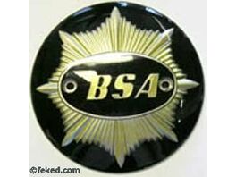 65-8228 - BSA Gold Star 4" Tank Badges - Pair - Black and Gold