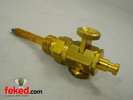 1/4" Pull-on Push-off Brass Fuel Tap