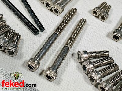 Stainless Steel Allen Screw Kit - BSA Bantam D10, D14/4