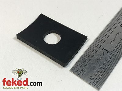 65-8032 - BSA Fuel Tank Rear Mounting Rubber Pad - B, C and M Group Models Circa 1945-62 + Universal Use