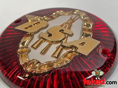 BSA Gold Star 3" Tank Badges - Pair - Piled Arms Logo - OEM:�65-8220