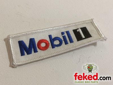 Mobil Sew On Badge - Embroidered Cloth Patch