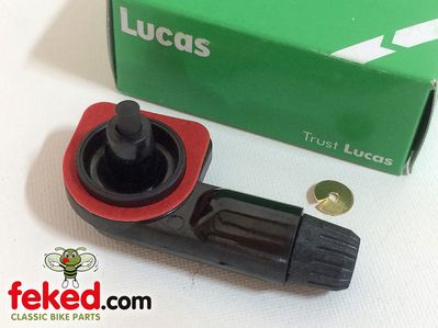 458368, LU458368 - Lucas Magneto Left Hand Pick Up Assembly - K2F and KVF - Clip On - Vertical 90� Cable Exit