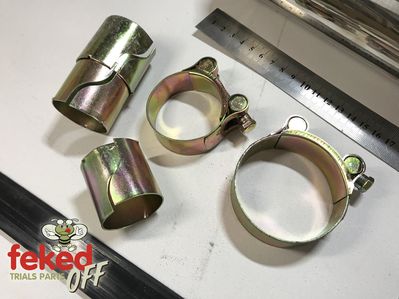 Universal Stainless Steel Push On Exhaust Silencer and Mid Pipe - 50mm Inlet