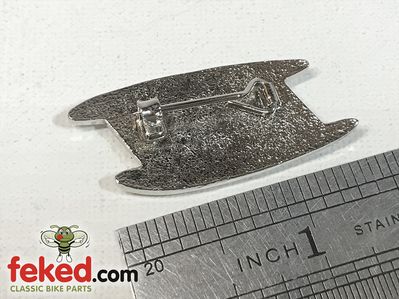 Triumph Garden Gate Pin / Lapel Badge - Chrome Plated