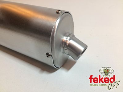 Ossa Mar WES Alloy Exhaust Silencer - MK1 and MK2 Models
