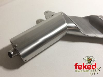 Bultaco Sherpa WES 28mm Inlet Clubfoot Type Alloy Silencer - Earlier Models Circa 1975-78