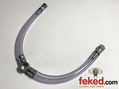 83-3507, F13507 - Triumph/BSA Fuel Line Assembly - TR6R, TR6C + A65 Thunderbolt Models From 1971 Onwards