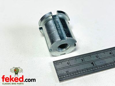 Steering Damper Rod Screwed Sleave Nut.Fits BSA A7/A10/B31/B33.OEM: 65-5328