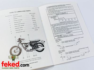 Triumph Tiger, Bonneville 750cc (1980) Owners Instruction Manual HandbookTriumph Tiger, Bonneville 750cc 1980 modelsQuite a comprehensive manual showing how to look after and maintain your bike.OEM: 60-7284