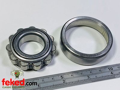 Suit Norton 500/600 MOD 18/ES2/16H (Pre 1958) Crankshaft Drive Side and Timing SideImperial sized bearing, for British Motorcycles OEM: A2-32, 17702, 01-7702